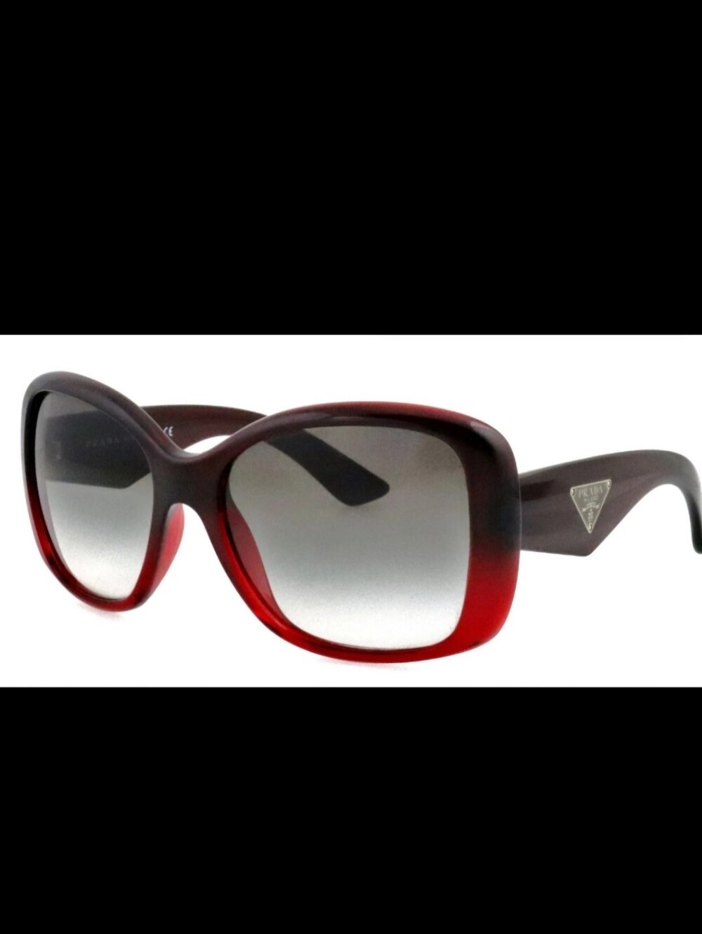 Prada SPR32P MAX-0A7 Burgundy Red Frame Grey Gradient Lens Sunglasses -Unisex